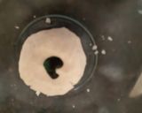A picture of step 6 of Tricolor nankhatai.