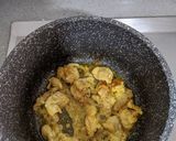 A picture of step 3 of Butter Chicken.
