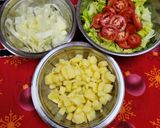 Foto del paso 10 de la receta: Arrollados de pollo con ensaladas varias y postre para esperar el nuevo año
