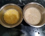 A picture of step 1 of Dahi Vada.