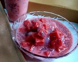 Foto langkah ke 5 dari resep Es S6 (Es Semangka Selasih Sari Kelapa Susu Sirup Coco Pandan).