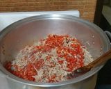 A picture of step 2 of Changuitos Family Chiles en Nogada.