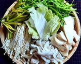 Hình bước làm 7 của món Lẩu chao khoai môn