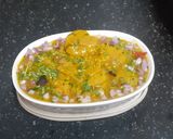 A picture of step 9 of Matar Dal with Indian Style Tortillas & Spicy Dumplings.
