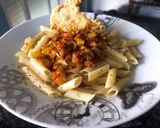 Foto del paso 7 de la receta Macarrones con pisto de verduras y crujiente de queso