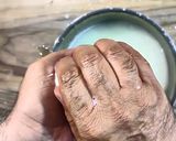 A picture of step 5 of How I made Mozzarella Cheese for first time.