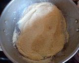 A picture of step 1 of Delicious Sooji Laddu.