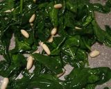 A picture of step 2 of Buttered wilted baby spinach.