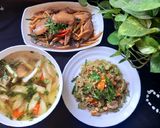 Hình bước làm 4 của món Mâm cơm nhiều màu xanh
