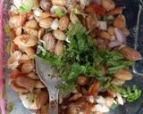 A picture of step 3 of Boiled Peanut Chaat.