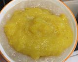Hình bước làm 5 của món Cháo bí đỏ hạt sen thịt bò