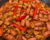 Foto del paso 3 de la receta: Fideo con salchicha y magro de cerdo
