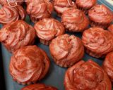 Foto langkah ke 5 dari resep Red Velvet Choux (Soes Red Velvet).