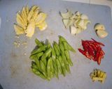 Foto langkah ke 1 dari resep Tumis Ayam Sayur.
