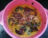A picture of step 8 of Bathuwe ke patode with kadi.