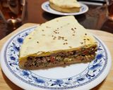 Foto del paso 15 de la receta: Tarta de carne casera con morrón, cebolla y hojas de remolacha