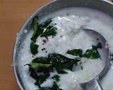 A picture of step 7 of #cook pad india#Curry leaves rice go with cucumber raitha.