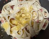 Foto del paso 11 de la receta: Tagliatelle alla carbonara (Tallarines a la carbonara)