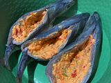 Ikan bakar kembong isi tengah