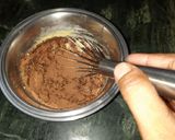 A picture of step 4 of Butterscotch rajbhog ice-cream chocolate cake.