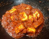 A picture of step 5 of Kadhai Paneer.