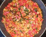 Une image de l'étape 7 de Plat d'aubergines à la bette à carde et aux lentilles.