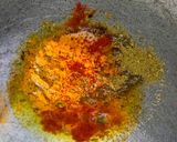 A picture of step 4 of Arbi Masala Fry.
