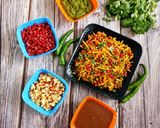 A picture of step 6 of Falahari Bhel.