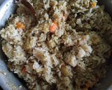 A picture of step 4 of Veg Pulao.