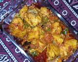 A picture of step 8 of Boneless chicken karahi.