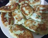 A picture of step 3 of Aloo tikki roll.