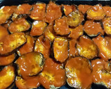 Foto del paso 1 de la receta: Berenjenas en rodajas al horno con carne de pollo