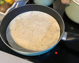 Foto del paso 2 de la receta: Wrap de tortilla y jamón a la sartén