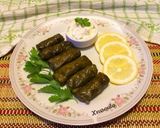 A picture of step 8 of Traditional Stuffed Grape Leaves (Dolmadakia).