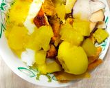 Foto langkah ke 6 dari resep Labu Air Kuah Kuning dengan Lontong.
