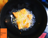 A picture of step 5 of Chicken 65.