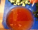 A picture of step 2 of Egyptian typical salad.