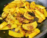 A picture of step 7 of Schezwan Potatoes /Mustang Aloo fry/Nepali Timur Aloo Masala.