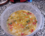 Foto del paso 5 de la receta: Tortilla de patatas, bacalao y pimientos