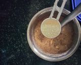 A picture of step 1 of Wheat flour Cocoa chilla.