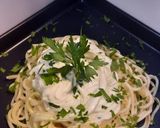 Tejszínes cukkínispagetti - spagettivel recept fázis 4 fotója