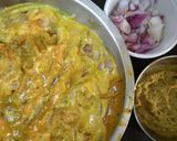 A picture of step 1 of Till badam murg.