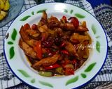 Foto langkah ke 7 dari resep Asin Cumi Asam Manis.
