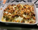 Une image de l'étape 11 de Flan de chou romanesco au porc et parmesan.