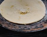 A picture of step 8 of Gobhi paratha with mitha Dahi.