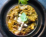 A picture of step 3 of Gongura chutney.