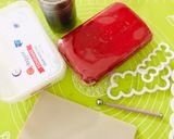 A picture of step 1 of Two-style fondant rose.