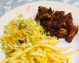 A picture of step 6 of Spicy naga chicken.