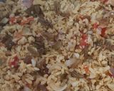 A picture of step 8 of Veg poha.