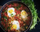 A picture of step 3 of Shakshuka.